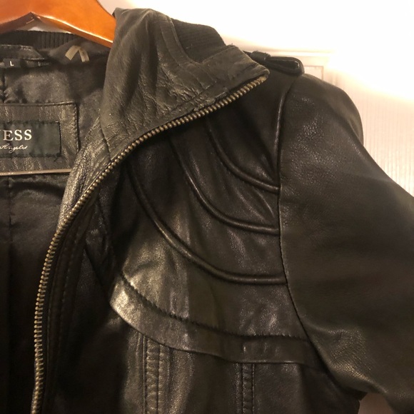 ‼️SOLD‼️ Guess Leather Jacket - Picture 5 of 5